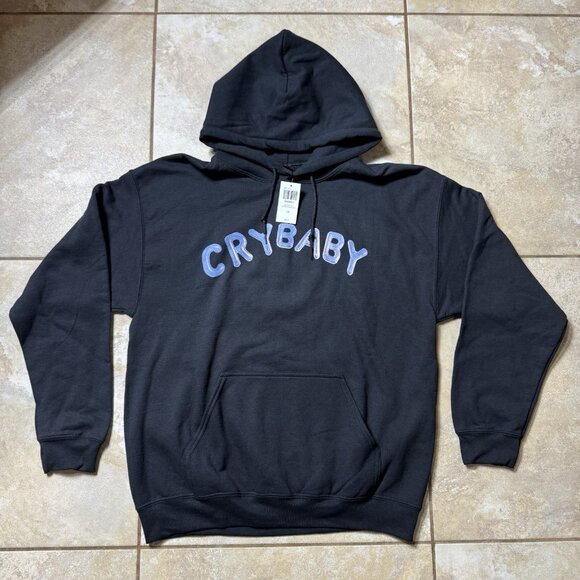 Melanie Martinez Cry Baby Sad Bear Hoodie Hot Topic Exclusive LARGE New - Picture 1 of 9